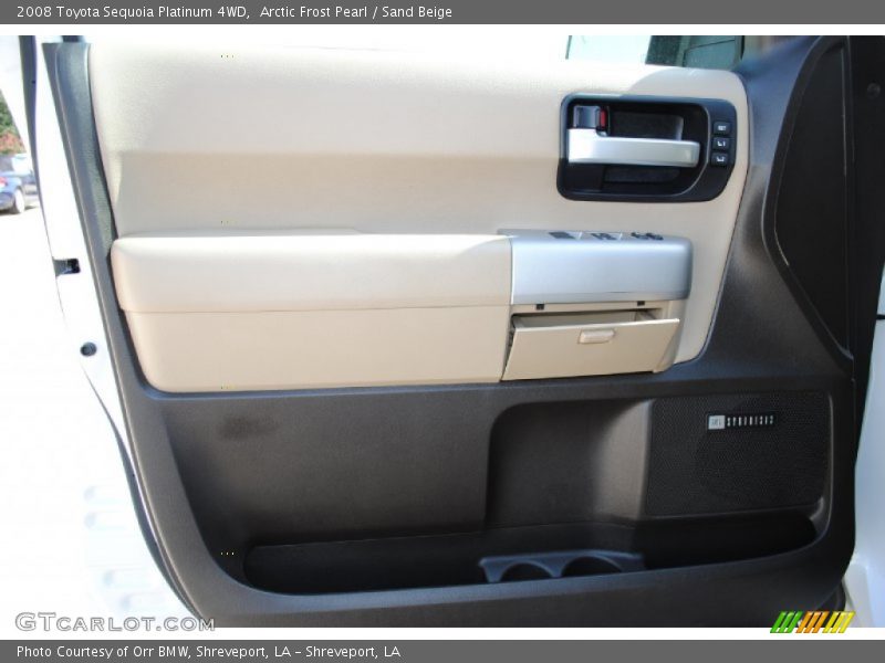 Arctic Frost Pearl / Sand Beige 2008 Toyota Sequoia Platinum 4WD
