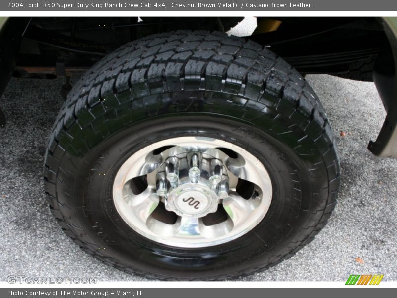 Chestnut Brown Metallic / Castano Brown Leather 2004 Ford F350 Super Duty King Ranch Crew Cab 4x4