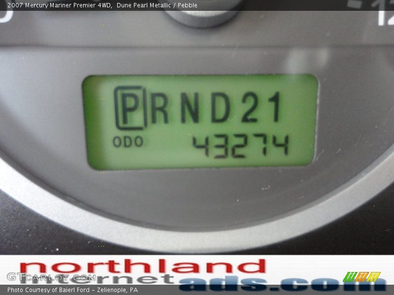 Dune Pearl Metallic / Pebble 2007 Mercury Mariner Premier 4WD