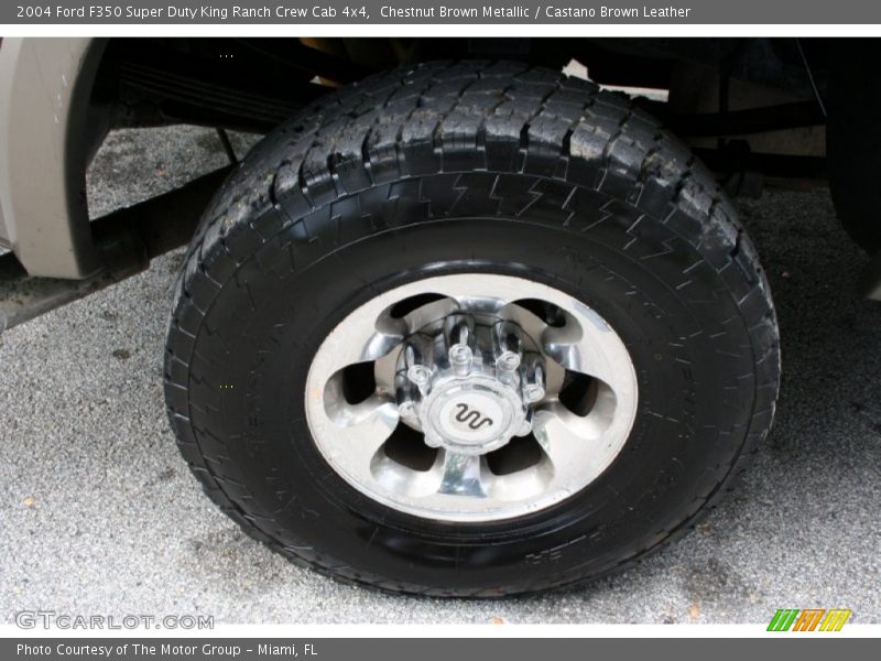 Chestnut Brown Metallic / Castano Brown Leather 2004 Ford F350 Super Duty King Ranch Crew Cab 4x4