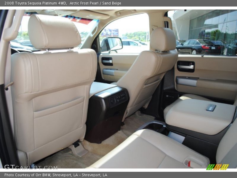 Arctic Frost Pearl / Sand Beige 2008 Toyota Sequoia Platinum 4WD