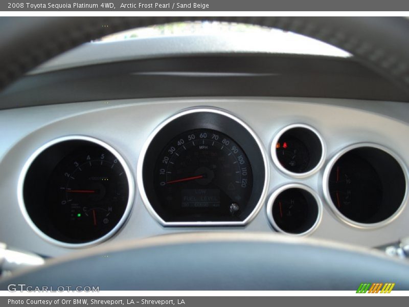 Arctic Frost Pearl / Sand Beige 2008 Toyota Sequoia Platinum 4WD