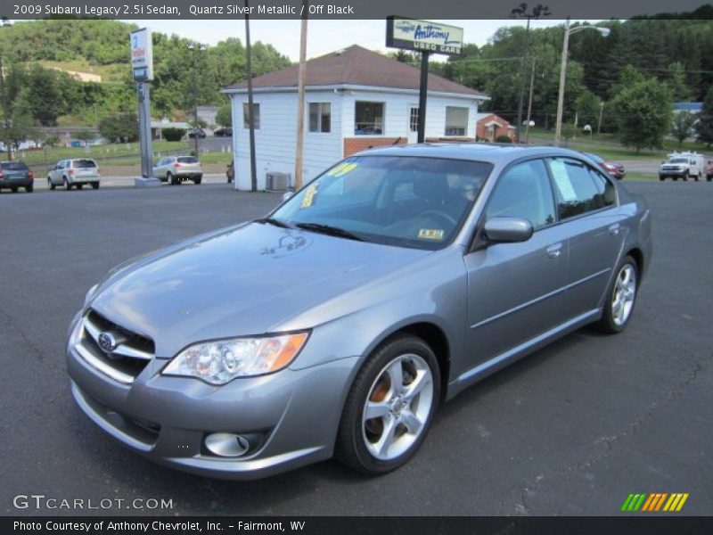 Quartz Silver Metallic / Off Black 2009 Subaru Legacy 2.5i Sedan