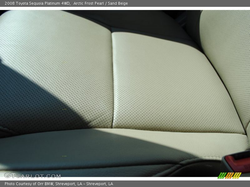 Arctic Frost Pearl / Sand Beige 2008 Toyota Sequoia Platinum 4WD