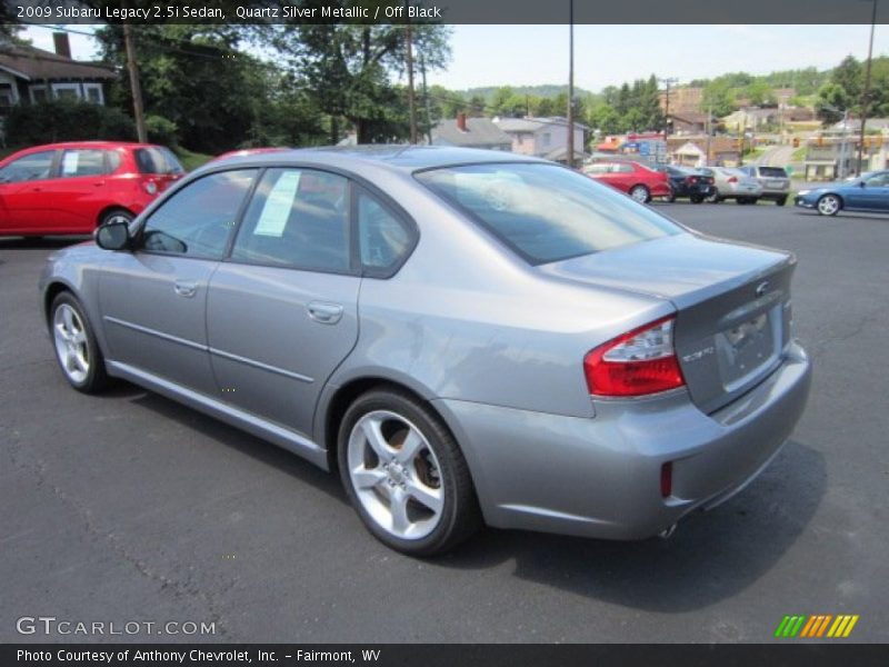 Quartz Silver Metallic / Off Black 2009 Subaru Legacy 2.5i Sedan