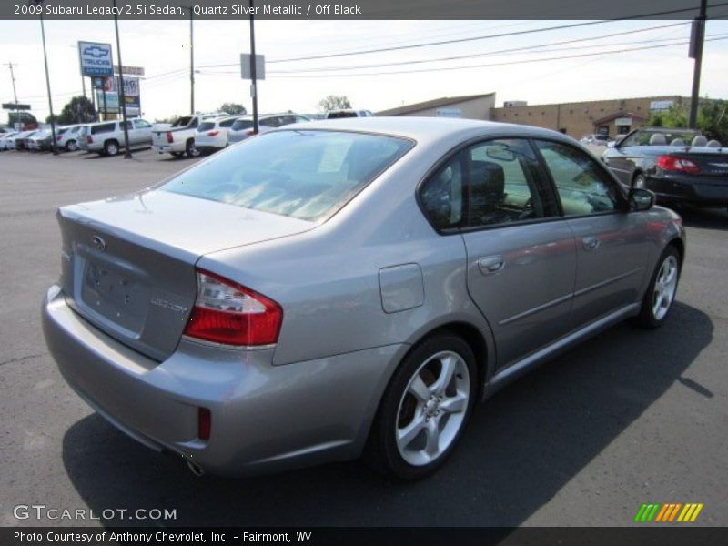 Quartz Silver Metallic / Off Black 2009 Subaru Legacy 2.5i Sedan