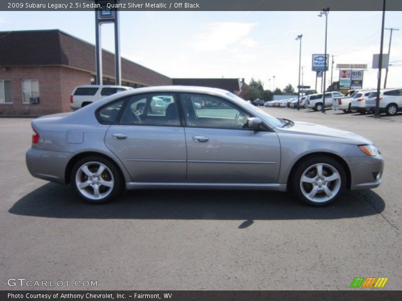 Quartz Silver Metallic / Off Black 2009 Subaru Legacy 2.5i Sedan