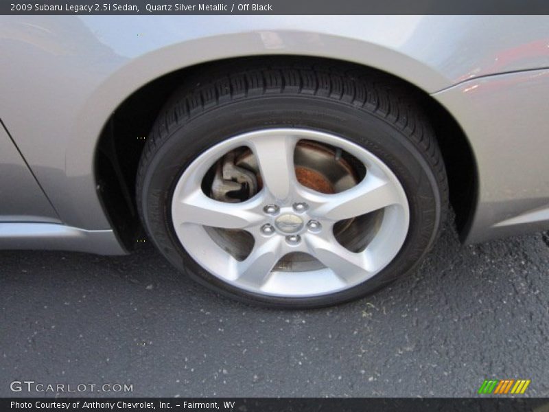 Quartz Silver Metallic / Off Black 2009 Subaru Legacy 2.5i Sedan