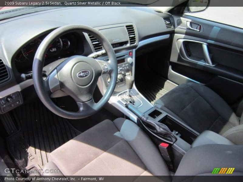 Quartz Silver Metallic / Off Black 2009 Subaru Legacy 2.5i Sedan