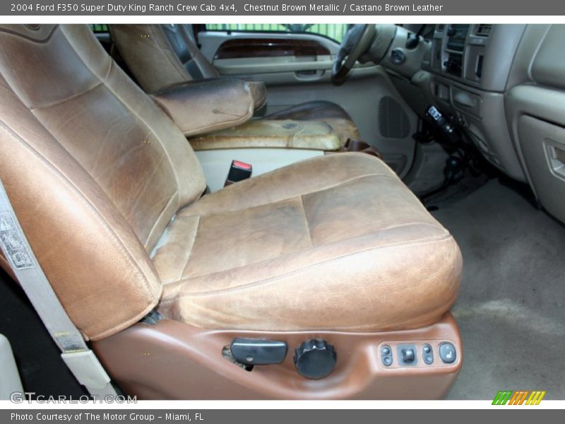 Chestnut Brown Metallic / Castano Brown Leather 2004 Ford F350 Super Duty King Ranch Crew Cab 4x4