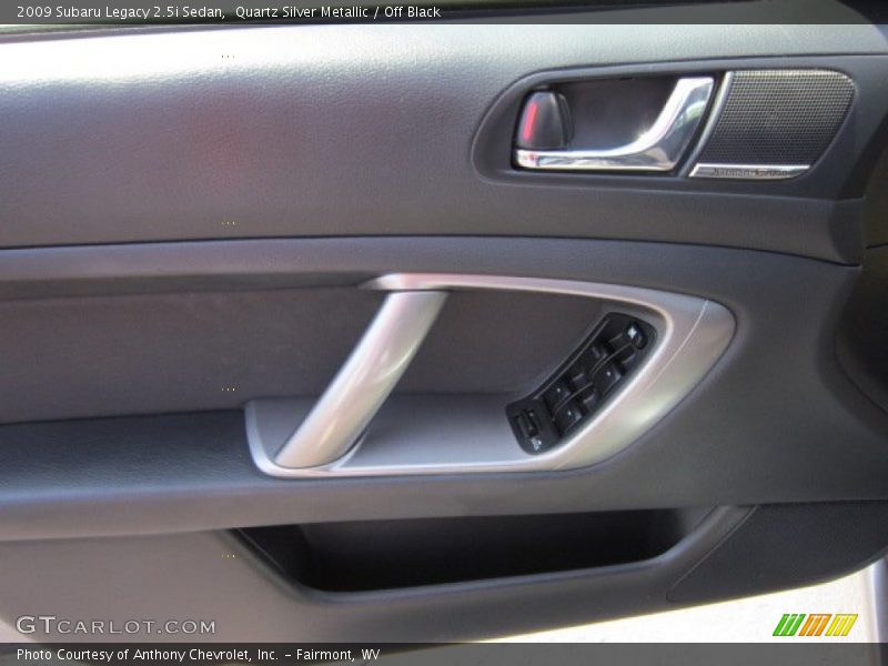 Quartz Silver Metallic / Off Black 2009 Subaru Legacy 2.5i Sedan