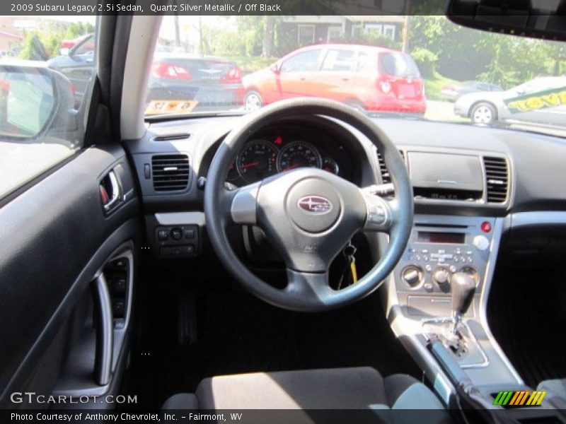 Quartz Silver Metallic / Off Black 2009 Subaru Legacy 2.5i Sedan