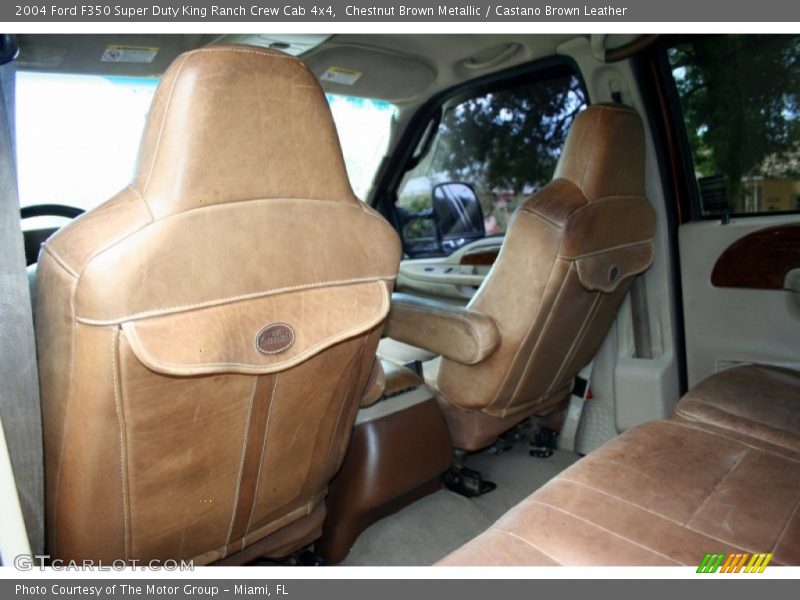 Chestnut Brown Metallic / Castano Brown Leather 2004 Ford F350 Super Duty King Ranch Crew Cab 4x4