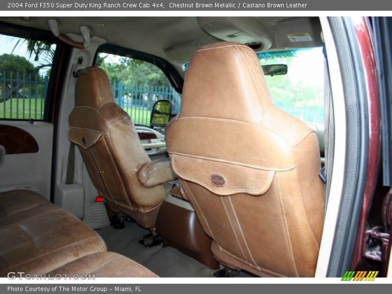 Chestnut Brown Metallic / Castano Brown Leather 2004 Ford F350 Super Duty King Ranch Crew Cab 4x4
