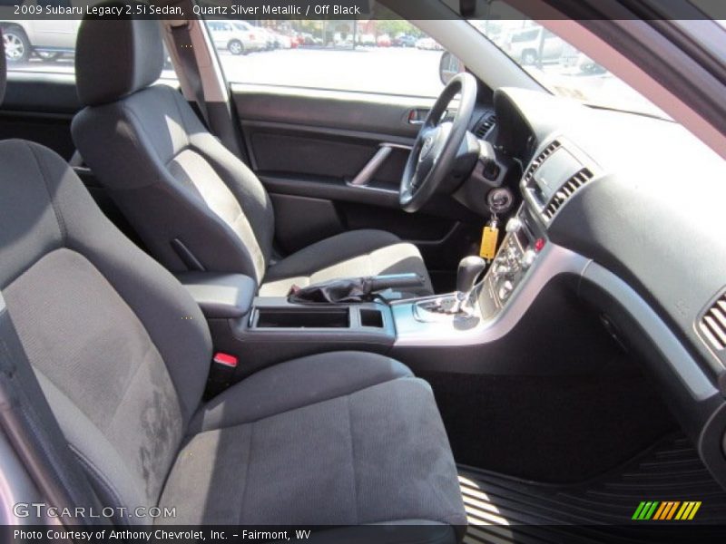 Quartz Silver Metallic / Off Black 2009 Subaru Legacy 2.5i Sedan