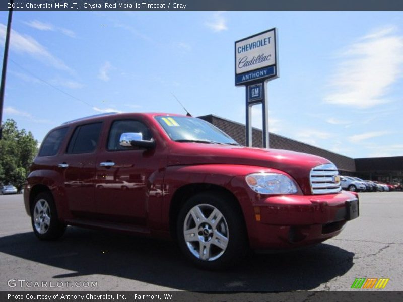 Crystal Red Metallic Tintcoat / Gray 2011 Chevrolet HHR LT