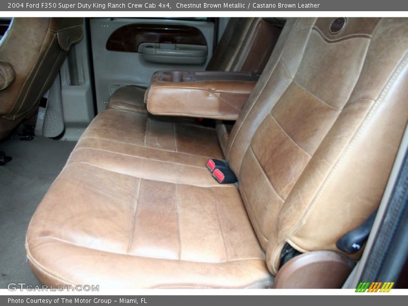 Chestnut Brown Metallic / Castano Brown Leather 2004 Ford F350 Super Duty King Ranch Crew Cab 4x4