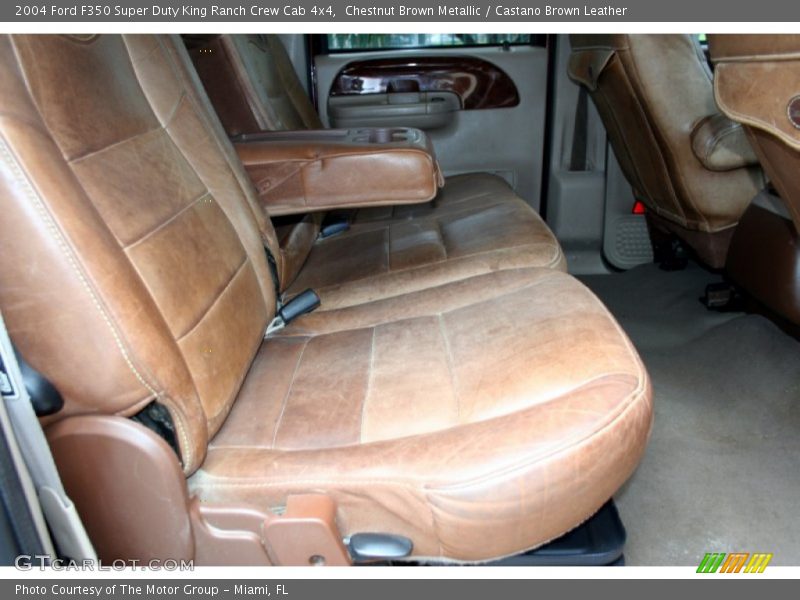 Chestnut Brown Metallic / Castano Brown Leather 2004 Ford F350 Super Duty King Ranch Crew Cab 4x4