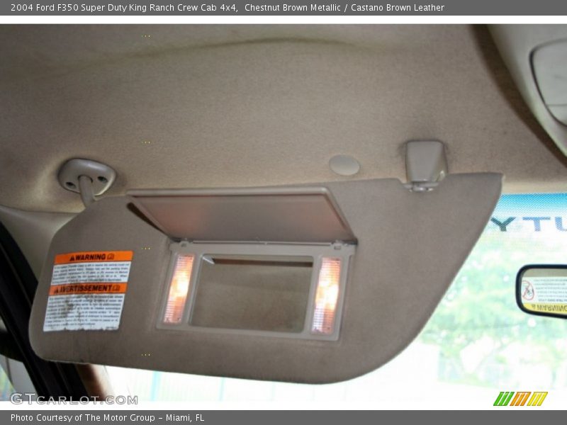 Chestnut Brown Metallic / Castano Brown Leather 2004 Ford F350 Super Duty King Ranch Crew Cab 4x4
