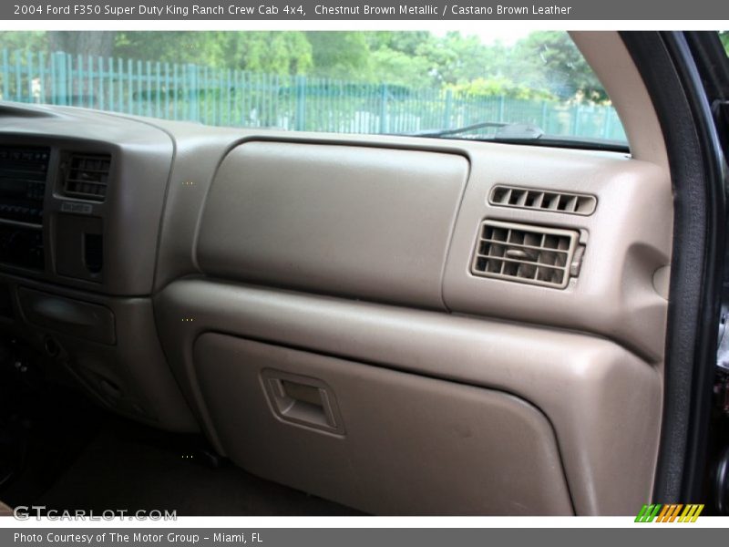 Chestnut Brown Metallic / Castano Brown Leather 2004 Ford F350 Super Duty King Ranch Crew Cab 4x4