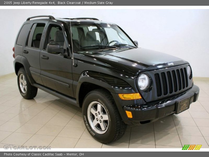 Black Clearcoat / Medium Slate Gray 2005 Jeep Liberty Renegade 4x4