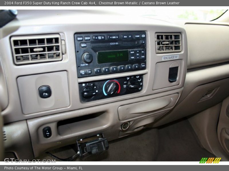 Chestnut Brown Metallic / Castano Brown Leather 2004 Ford F350 Super Duty King Ranch Crew Cab 4x4