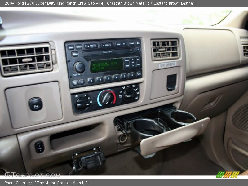 Chestnut Brown Metallic / Castano Brown Leather 2004 Ford F350 Super Duty King Ranch Crew Cab 4x4