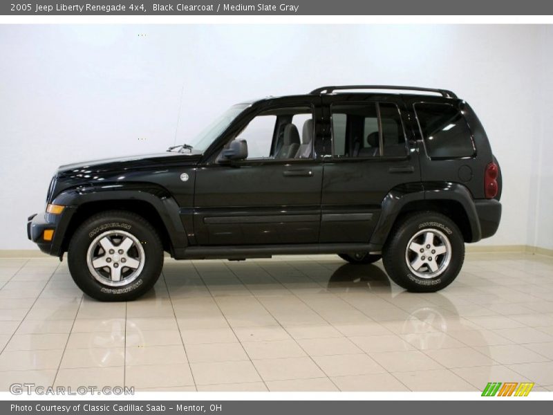 Black Clearcoat / Medium Slate Gray 2005 Jeep Liberty Renegade 4x4