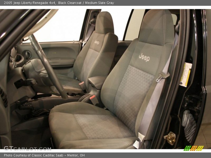 Black Clearcoat / Medium Slate Gray 2005 Jeep Liberty Renegade 4x4
