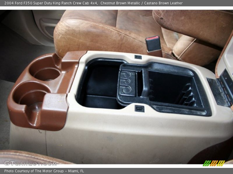 Chestnut Brown Metallic / Castano Brown Leather 2004 Ford F350 Super Duty King Ranch Crew Cab 4x4
