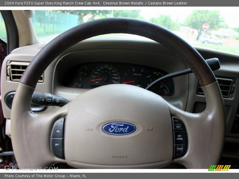 Chestnut Brown Metallic / Castano Brown Leather 2004 Ford F350 Super Duty King Ranch Crew Cab 4x4