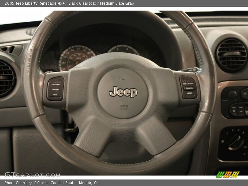 Black Clearcoat / Medium Slate Gray 2005 Jeep Liberty Renegade 4x4