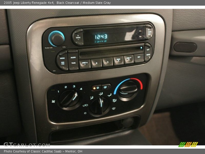 Black Clearcoat / Medium Slate Gray 2005 Jeep Liberty Renegade 4x4