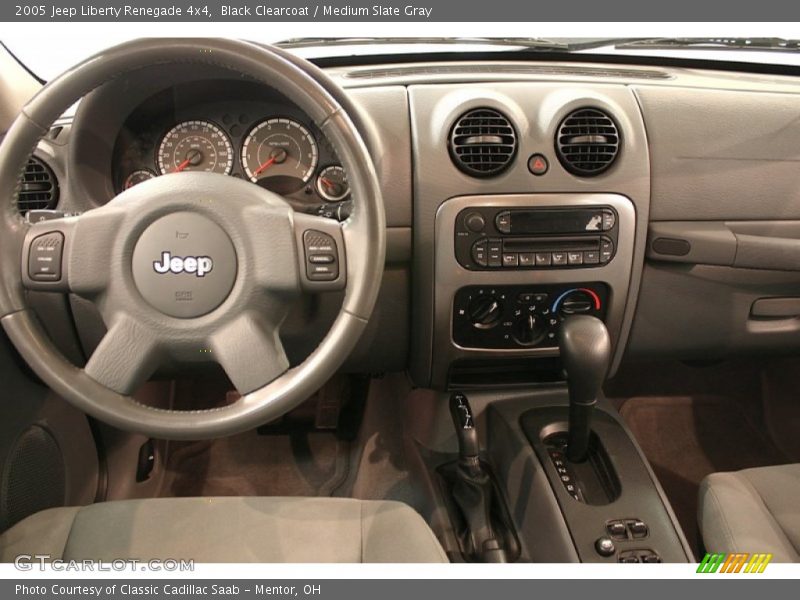 Black Clearcoat / Medium Slate Gray 2005 Jeep Liberty Renegade 4x4