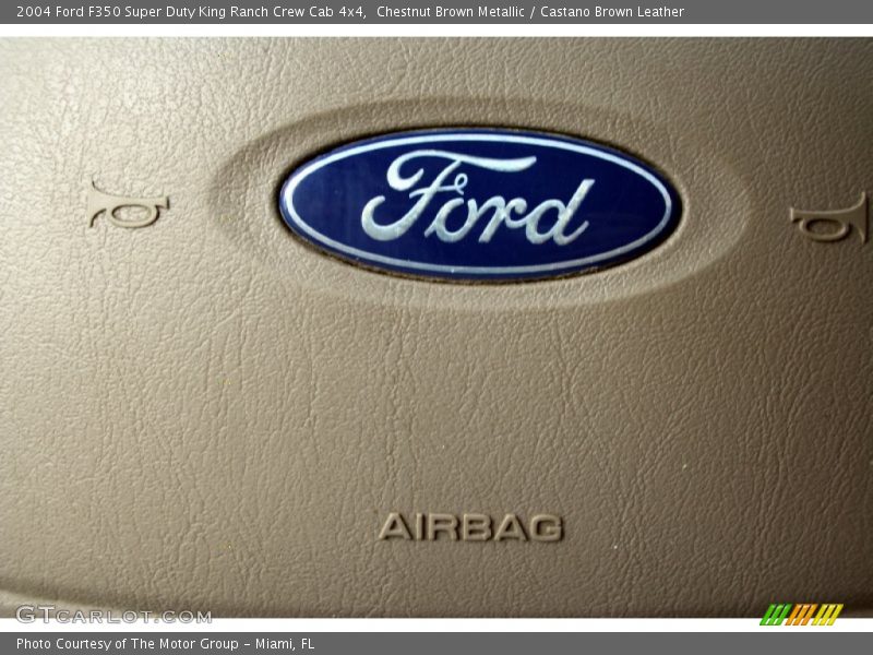 Chestnut Brown Metallic / Castano Brown Leather 2004 Ford F350 Super Duty King Ranch Crew Cab 4x4