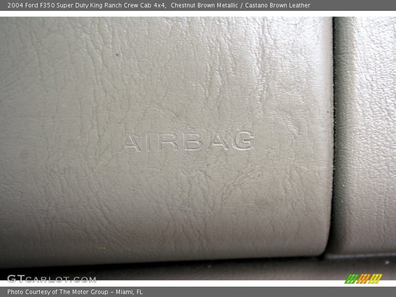 Chestnut Brown Metallic / Castano Brown Leather 2004 Ford F350 Super Duty King Ranch Crew Cab 4x4