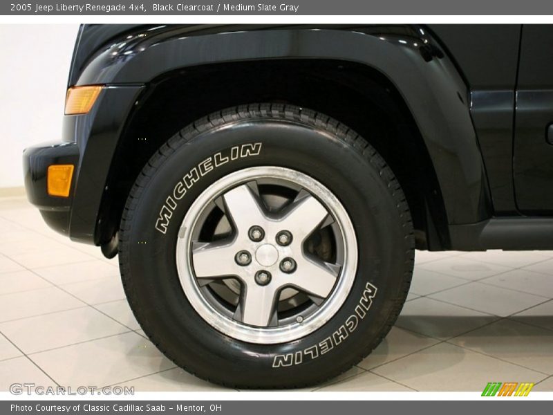 Black Clearcoat / Medium Slate Gray 2005 Jeep Liberty Renegade 4x4