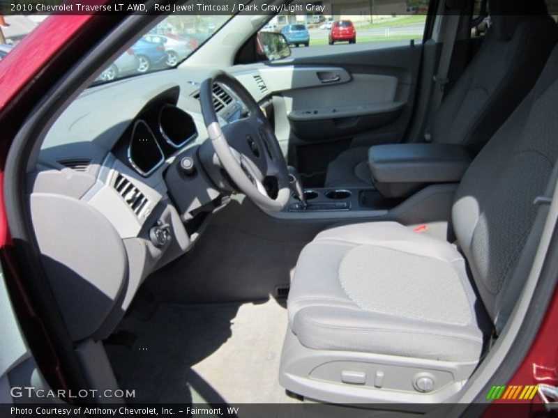 Red Jewel Tintcoat / Dark Gray/Light Gray 2010 Chevrolet Traverse LT AWD