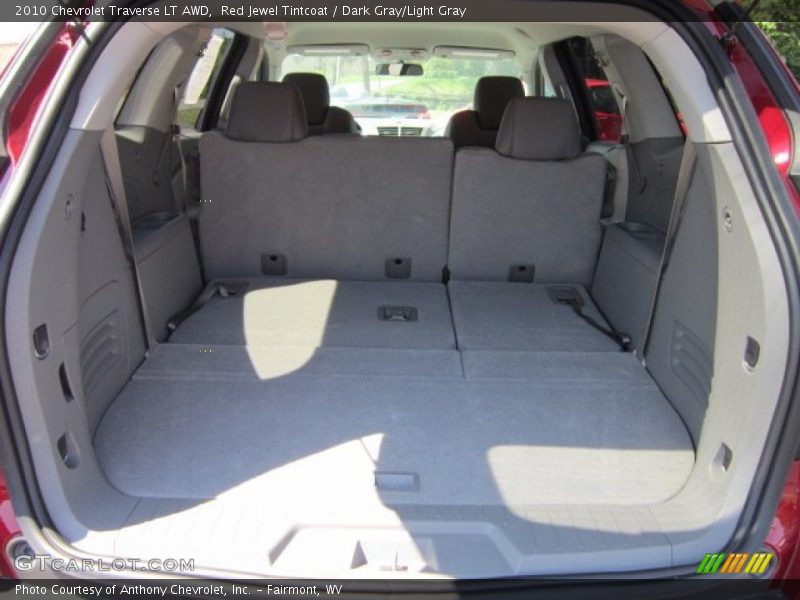 Red Jewel Tintcoat / Dark Gray/Light Gray 2010 Chevrolet Traverse LT AWD