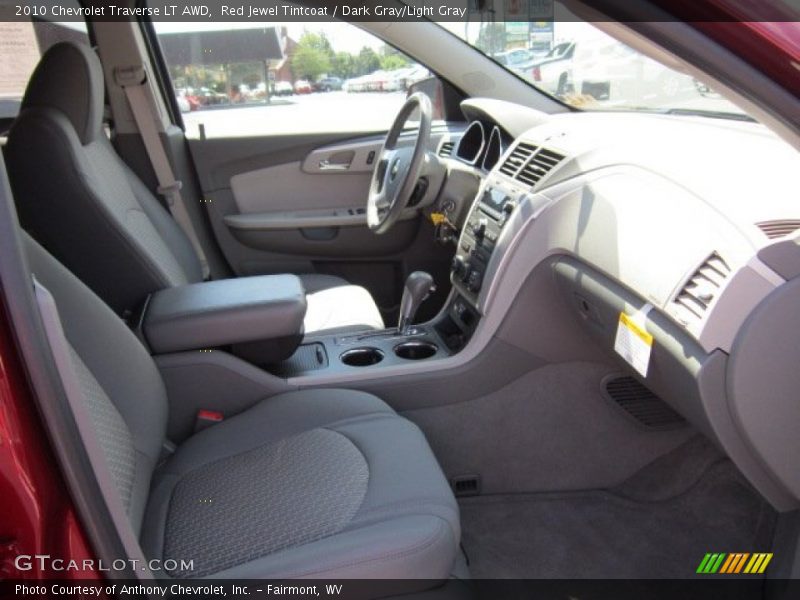 Red Jewel Tintcoat / Dark Gray/Light Gray 2010 Chevrolet Traverse LT AWD