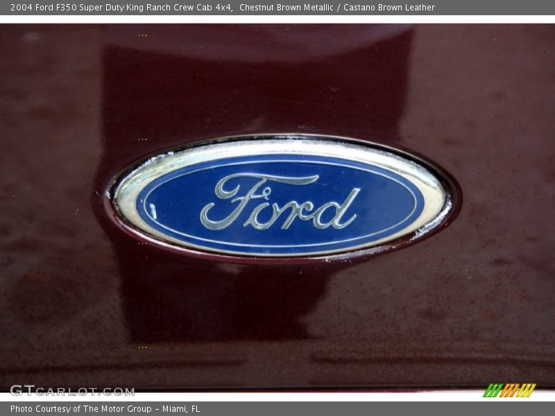 Chestnut Brown Metallic / Castano Brown Leather 2004 Ford F350 Super Duty King Ranch Crew Cab 4x4