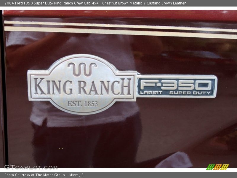 Chestnut Brown Metallic / Castano Brown Leather 2004 Ford F350 Super Duty King Ranch Crew Cab 4x4