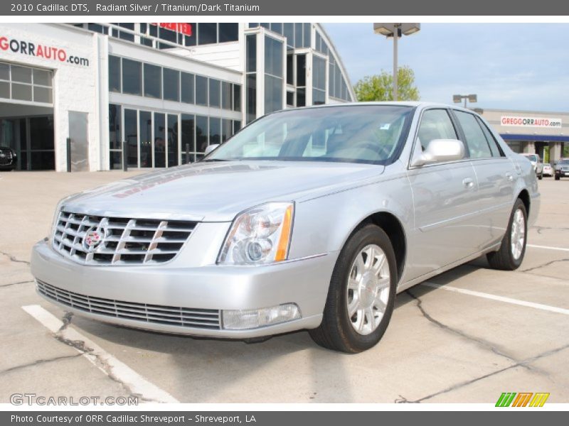 Radiant Silver / Titanium/Dark Titanium 2010 Cadillac DTS