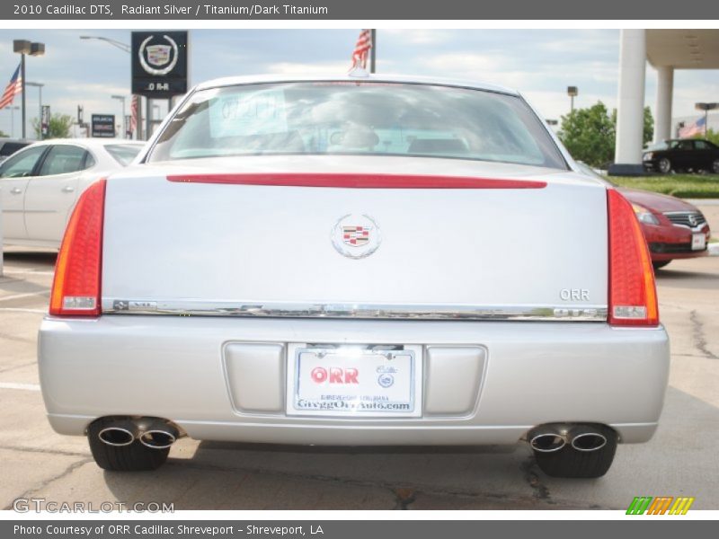 Radiant Silver / Titanium/Dark Titanium 2010 Cadillac DTS