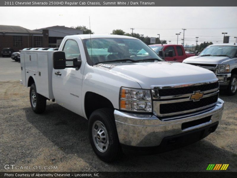 Summit White / Dark Titanium 2011 Chevrolet Silverado 2500HD Regular Cab Chassis