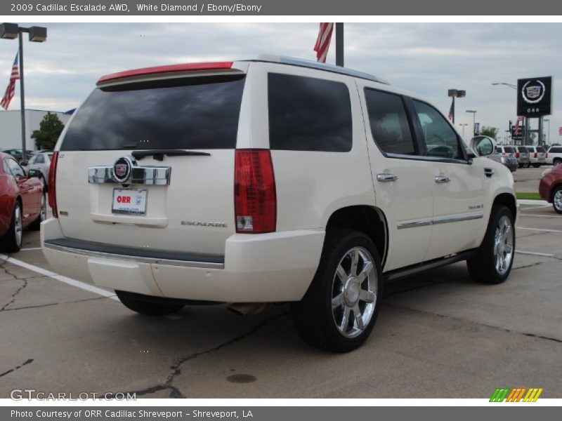 White Diamond / Ebony/Ebony 2009 Cadillac Escalade AWD