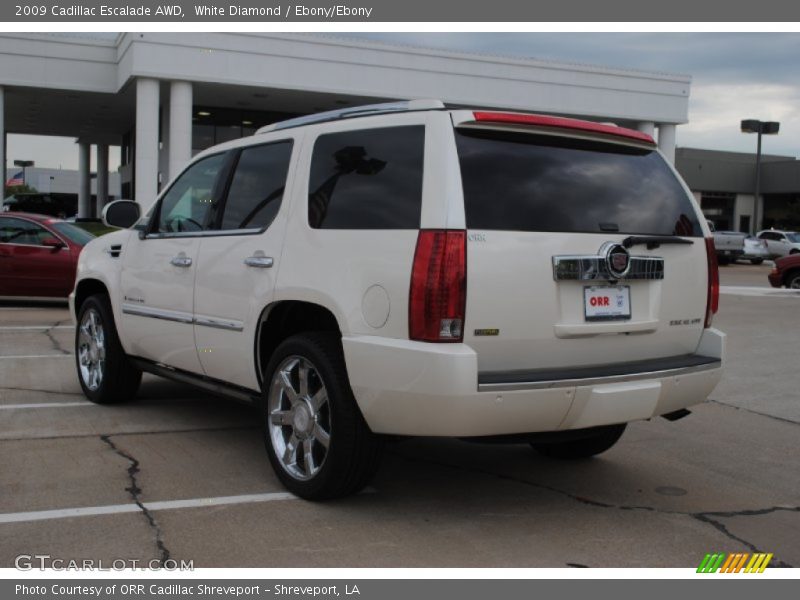 White Diamond / Ebony/Ebony 2009 Cadillac Escalade AWD