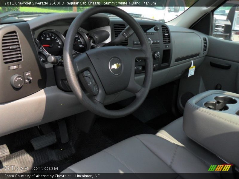 Summit White / Dark Titanium 2011 Chevrolet Silverado 2500HD Regular Cab Chassis