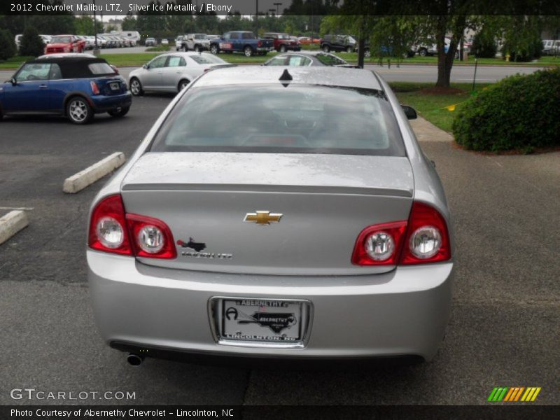 Silver Ice Metallic / Ebony 2012 Chevrolet Malibu LTZ