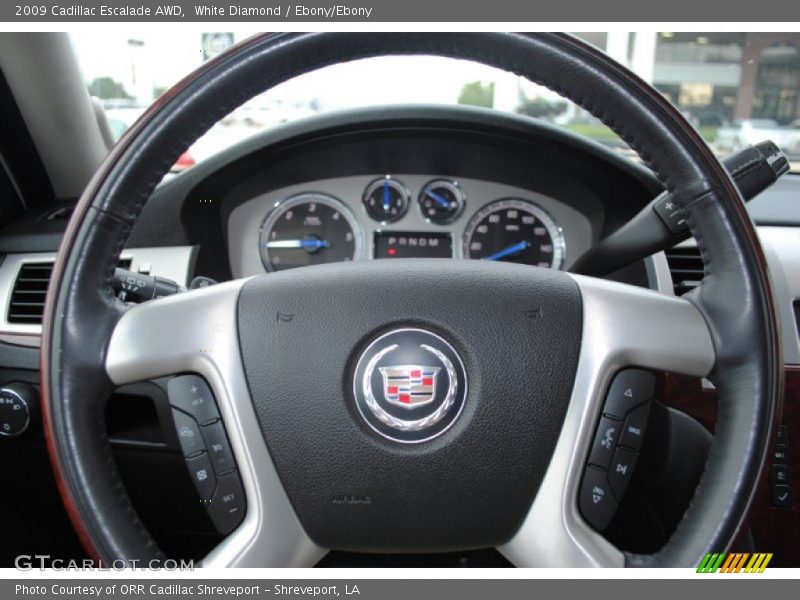 White Diamond / Ebony/Ebony 2009 Cadillac Escalade AWD
